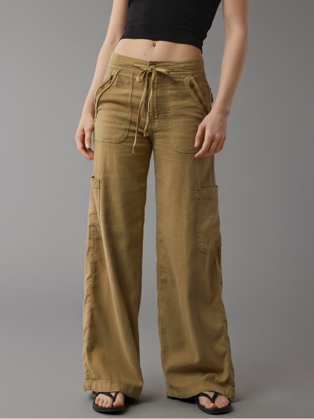American Eagle Dreamy Drape Wide leg Cargo  Pant